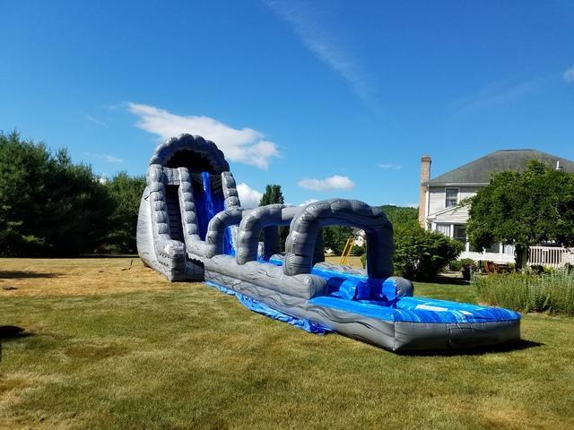 22ft Double Lane with Slip n Slide 65ft Length 22ft Double Lane with Slip n Slide 65ft Length