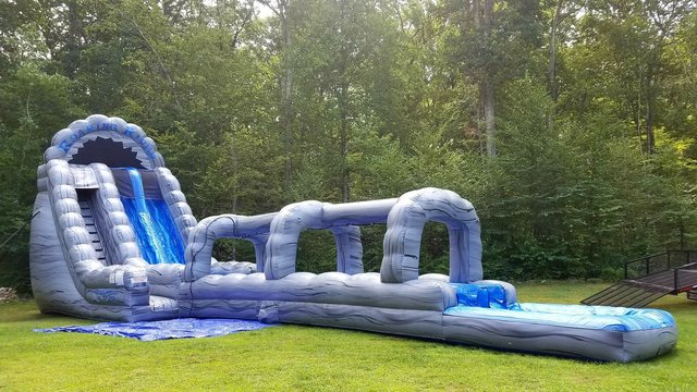22ft Double Lane with Slip n Slide 65ft Length 22ft Double Lane with Slip n Slide 65ft Length